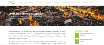 ۸th International Conference on Environmental Pollution, Treatment and Protection (ICEPTP’۲۳)